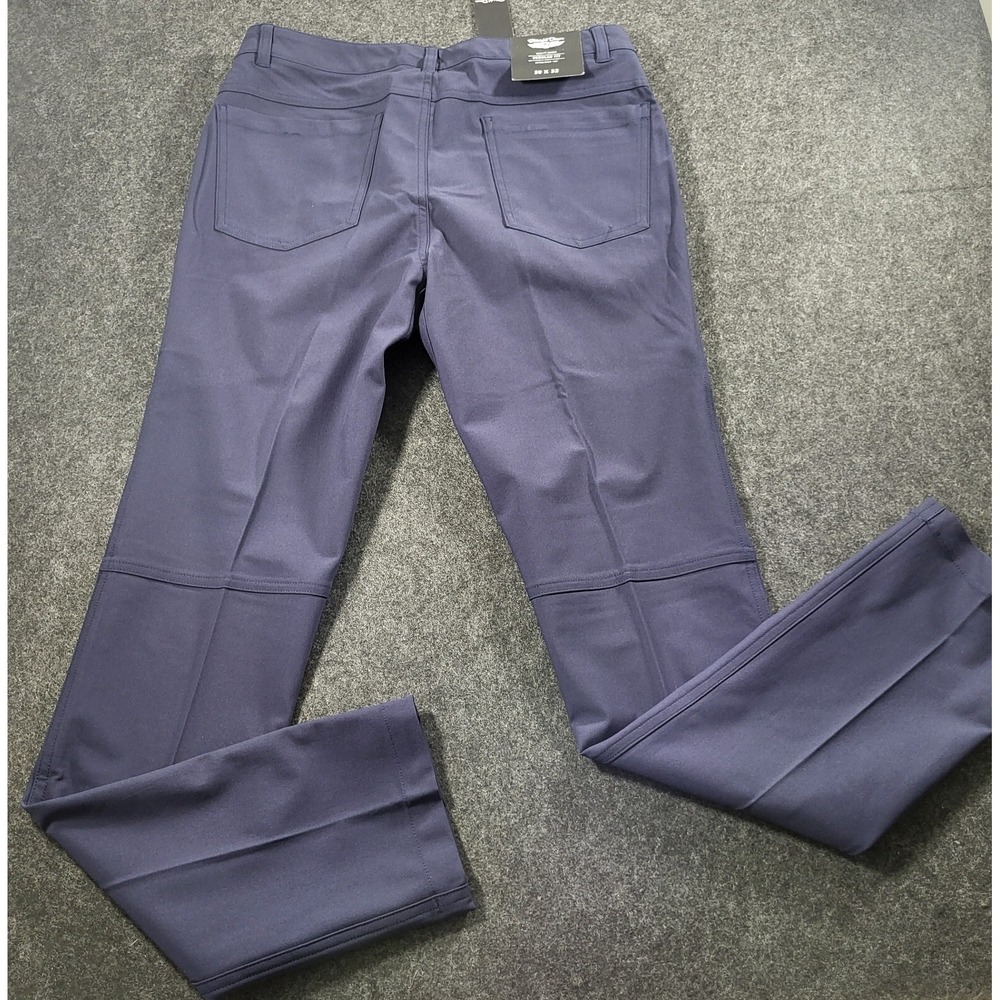 Straight Down Hero 5-Pocket Performance Stretch Golf Pants Men's 30x32 Blue NWT - Picture 14 of 15